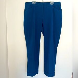 New York & Company dark turquoise dress pant with silver embellishments